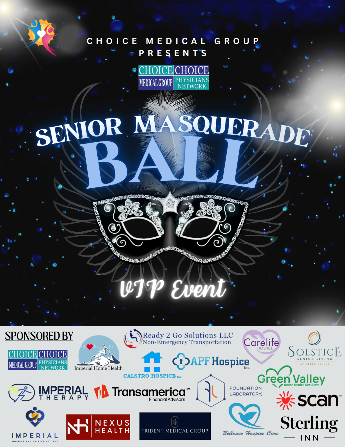 Senior Masquerade Ball Invitation (8.5 x 11 in)
